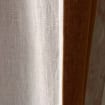 Bernsteinfarbener Leinen-Vorhang mit Faltenband, Senfgelb, 136 cm Breite, 260 g/m², Stonewashed, mit Klettband