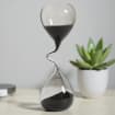 Schwarze Sanduhr Modernes Minimalistisches Tischdekor