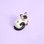 Keramik Haustier Kuchen Topper Katze Kerzenhalter Handgemachte Porzellan Figur