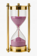 Messing Sanduhr 2 Minuten Lila Sand Retro Schreibtisch Dekor Meditationstimer