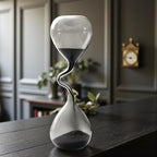 Schwarze Sanduhr Modernes Minimalistisches Tischdekor