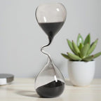 Schwarze Sanduhr Modernes Minimalistisches Tischdekor