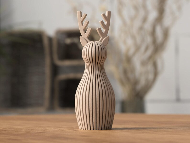 Weihnachtsrentier 3D-gedruckt 4 Größen 16 Farben Weihnachtsdekoration