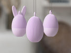Osterei Ornamente 3D Druck, Moderne Minimalistische Osterdekoration zum Aufhängen oder Hinstellen, 50mm