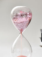 Stern Sanduhr Glas Timer Holzsockel Dekorative Schreibtischuhr