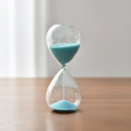 Stern Sanduhr Glas Timer Holzsockel Dekorative Schreibtischuhr