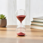 Stern Sanduhr Glas Timer Holzsockel Dekorative Schreibtischuhr