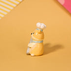 Niedlicher Hamster Keramik Kerzenhalter Geburtstag Figurine Kawaii Miniatur Haustier Keramik Dekor süßer Kuchendeckel Geschenk