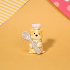 Niedlicher Hamster Keramik Kerzenhalter Geburtstag Figurine Kawaii Miniatur Haustier Keramik Dekor süßer Kuchendeckel Geschenk