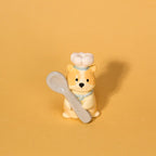 Niedlicher Hamster Keramik Kerzenhalter Geburtstag Figurine Kawaii Miniatur Haustier Keramik Dekor süßer Kuchendeckel Geschenk
