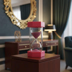 60-Minuten Sanduhr, bunte Sanduhr mit stabilem Rahmen, Schreibtisch-Timer für Zeitmanagement