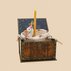 Rosa Gans Cake Topper Porzellan Figur Kerzenhalter