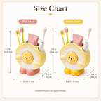 Keramik Zahnbürstenhalter Kükenform Badezimmer Organizer Kawaii Deko