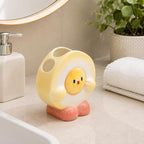 Keramik Zahnbürstenhalter Kükenform Badezimmer Organizer Kawaii Deko