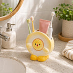 Keramik Zahnbürstenhalter Kükenform Badezimmer Organizer Kawaii Deko