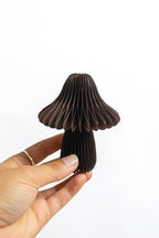 Papierpilze 3er-Set Herbstdeko faltbar mit Magneten, 10 cm & 15 cm, Papier
