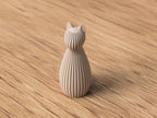 Katzenfigur 3D-gedruckt, minimalistisch, verschiedene Farben und Größen erhältlich