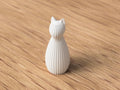 Katzenfigur 3D-gedruckt, minimalistisch, verschiedene Farben und Größen erhältlich
