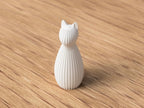 Katzenfigur 3D-gedruckt, minimalistisch, verschiedene Farben und Größen erhältlich