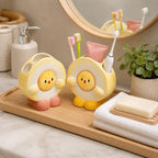 Keramik Zahnbürstenhalter Kükenform Badezimmer Organizer Kawaii Deko