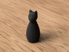 Katzenfigur 3D-gedruckt, minimalistisch, verschiedene Farben und Größen erhältlich