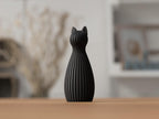 Katzenfigur 3D-gedruckt, minimalistisch, verschiedene Farben und Größen erhältlich