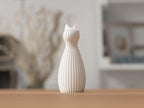 Katzenfigur 3D-gedruckt, minimalistisch, verschiedene Farben und Größen erhältlich