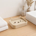 3D-gedruckte Seifenschale im Tierdesign Katze Bär Hase, Seifenspenderhalter für Badezimmer, 120x80x44mm