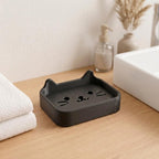 3D-gedruckte Seifenschale im Tierdesign Katze Bär Hase, Seifenspenderhalter für Badezimmer, 120x80x44mm