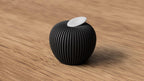 3D-gedruckter Deko-Apfel mit Rillen-Design, 81 mm x 77 mm, Herbstdekoration