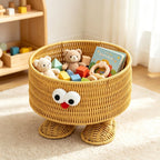 Handgeflochtener Rattan-Aufbewahrungskorb Hühnermodell mit Füßen, 25 cm