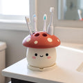 Pilzförmiger Zahnbürstenhalter, 3D-gedruckter Kawaii-Badezimmer-Organizer